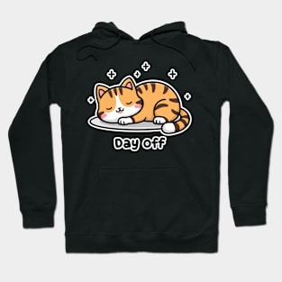 Day Off - Lazy Sleeping Cat kawaii style Hoodie